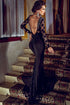 Black Cocktail Evening Party Long Lace Dress